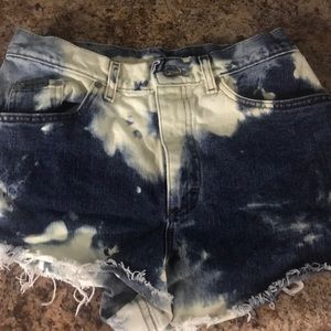 High waisted lee jean shorts